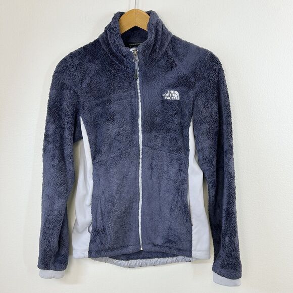 The‎ North Face Jacket Womens XSP Osito Fuzzy Full Zip Mock Neck Colorblock - Picture 1 of 13